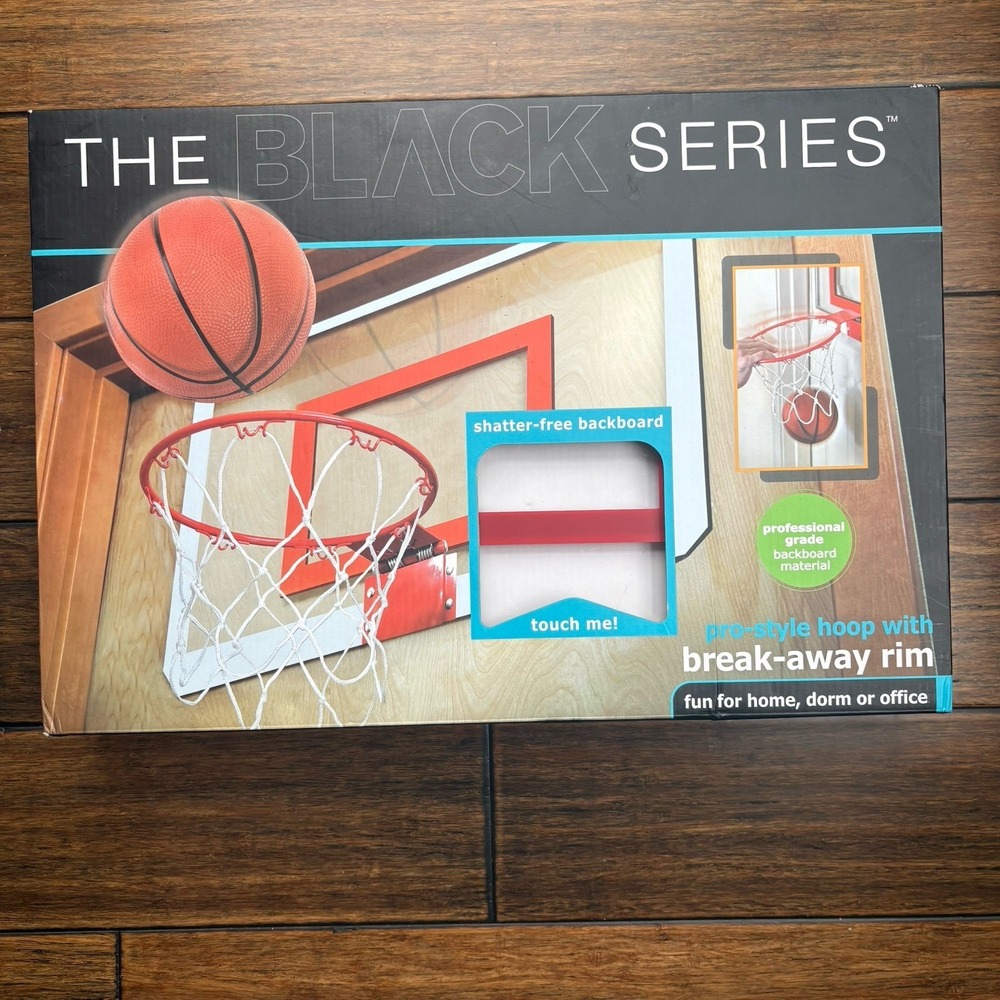 The Black Series Mini Basketball Hoop Breakaway Rim Indoor Door Mount Set